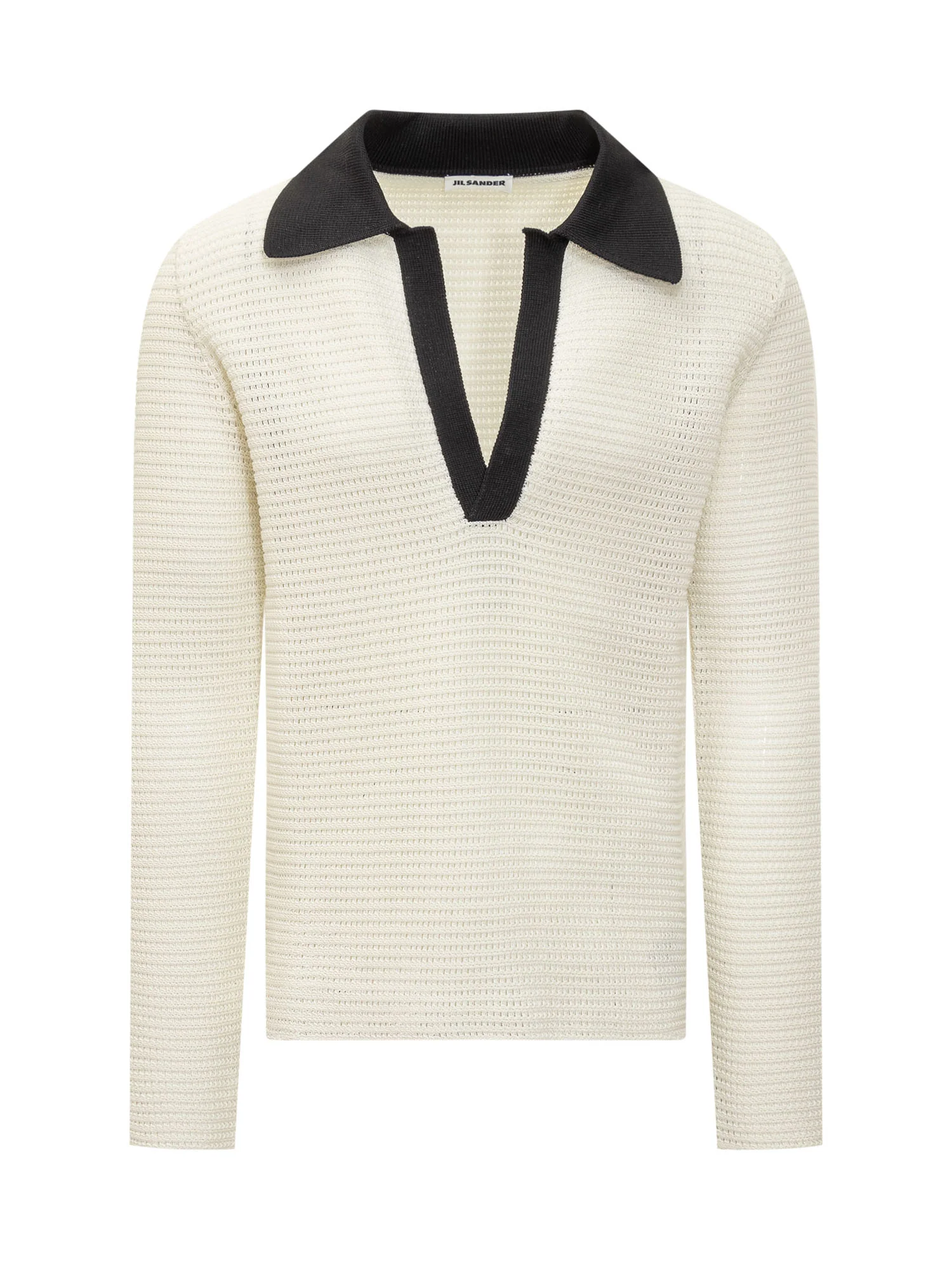 Jil Sander Long Sleeve Polo Jumper for SS25
