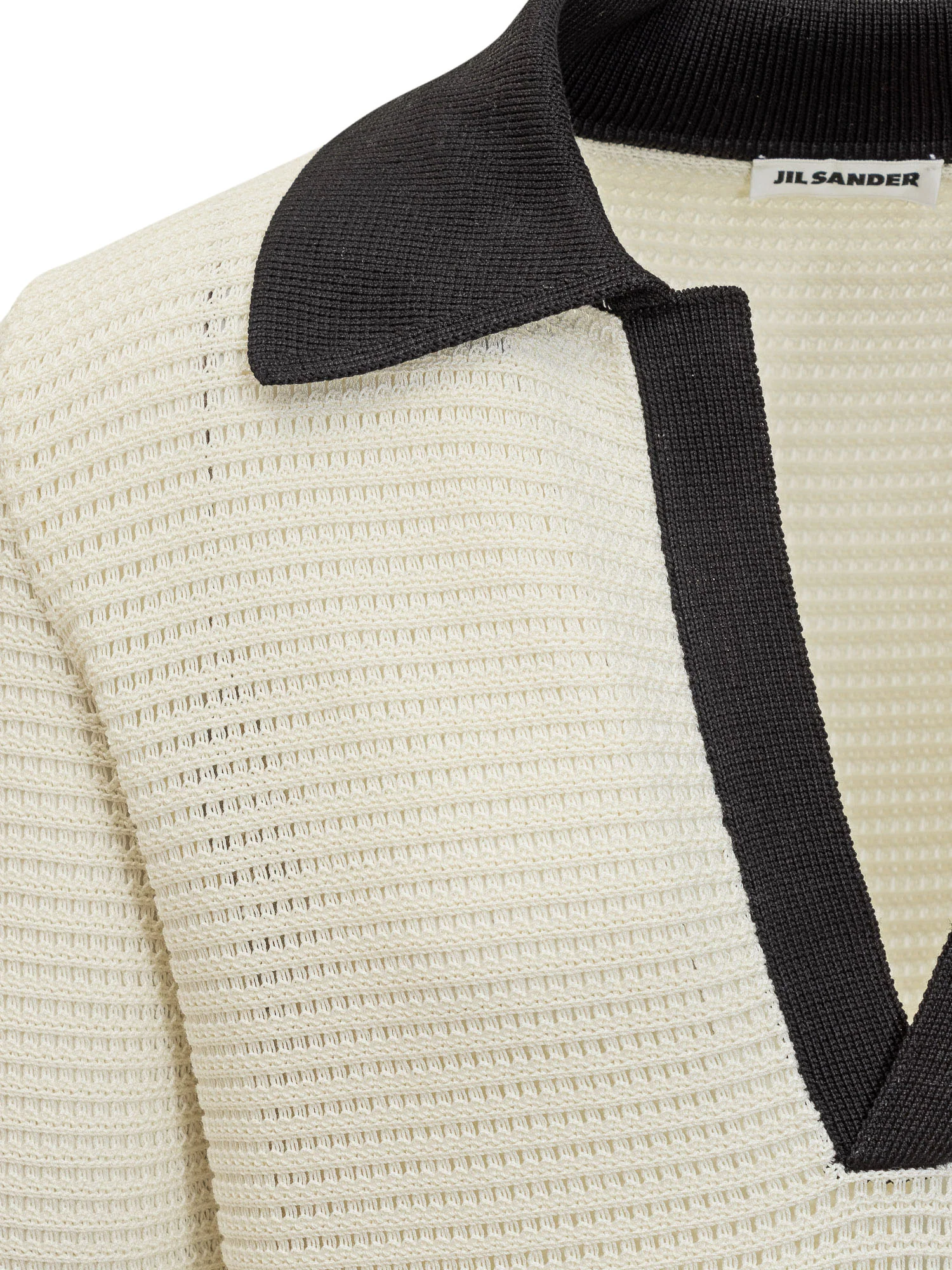 Jil Sander Long Sleeve Polo Jumper for SS25 - Image 4