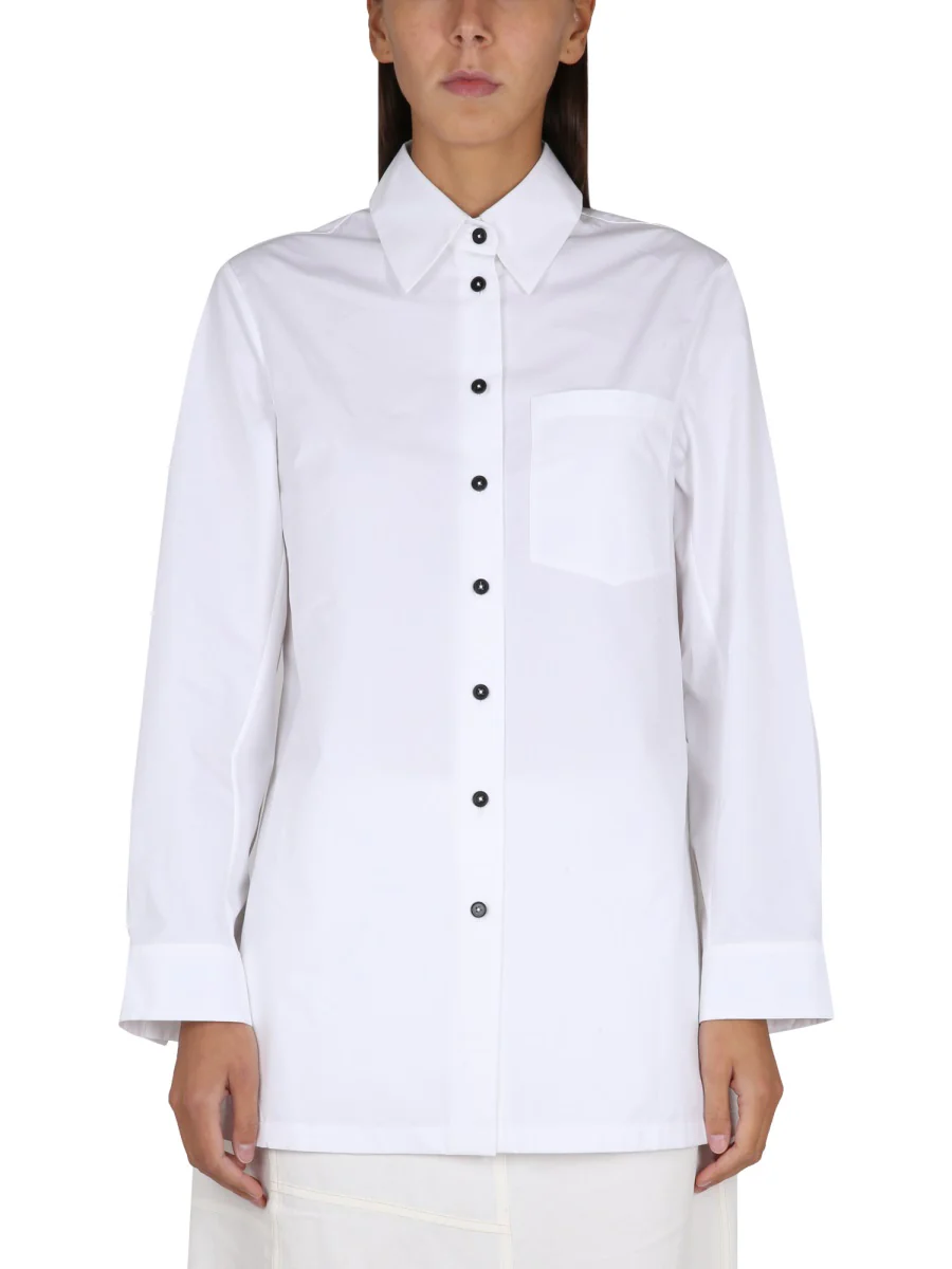 JIL SANDER Long-sleeved Patch Pocket Shirt