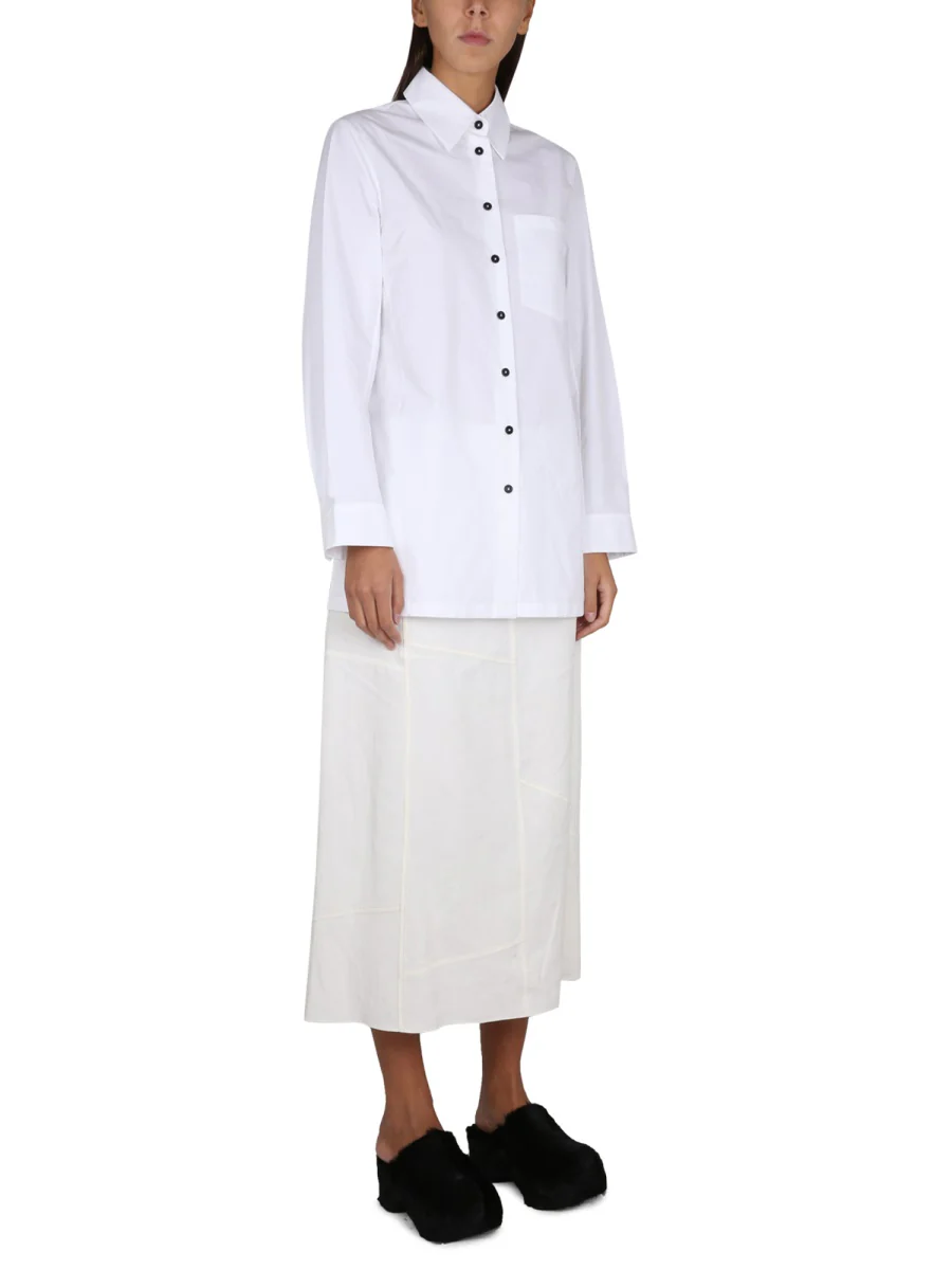 JIL SANDER Long-sleeved Patch Pocket Shirt - Image 2