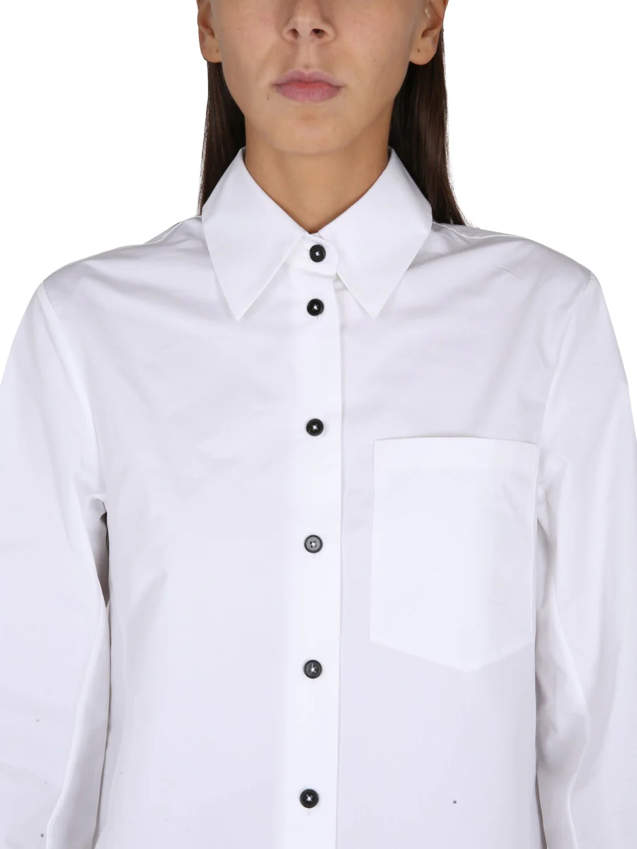 JIL SANDER Long-sleeved Patch Pocket Shirt - Image 4