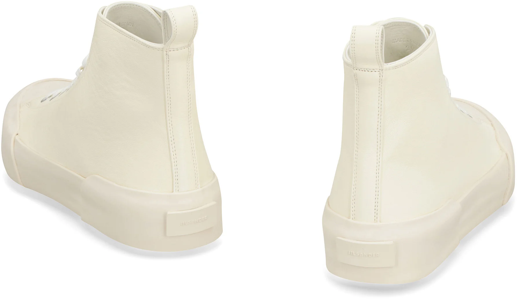 JIL SANDER Monochrome High-top Sneakers - Image 4