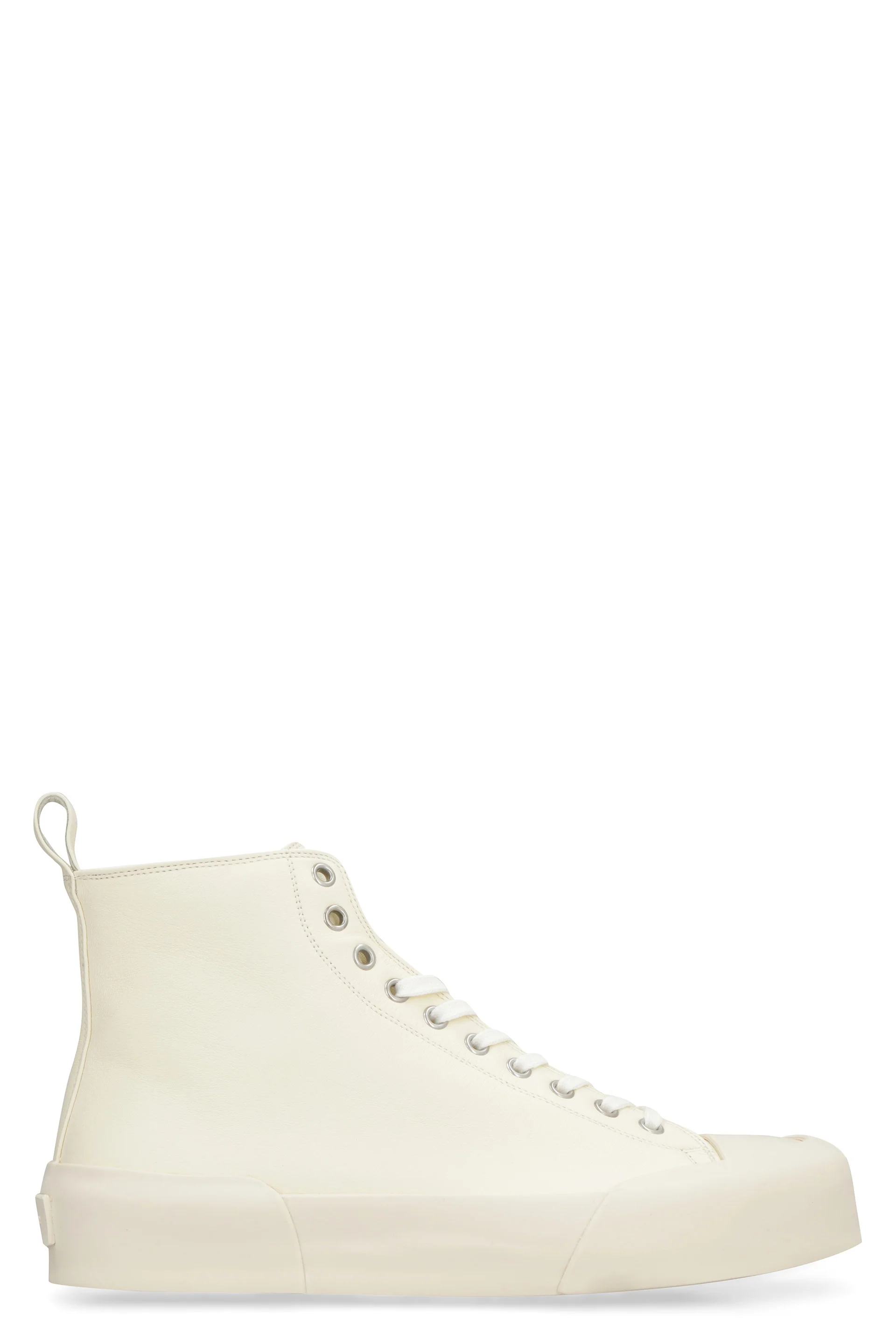 JIL SANDER Monochrome High-top Sneakers - Image 5