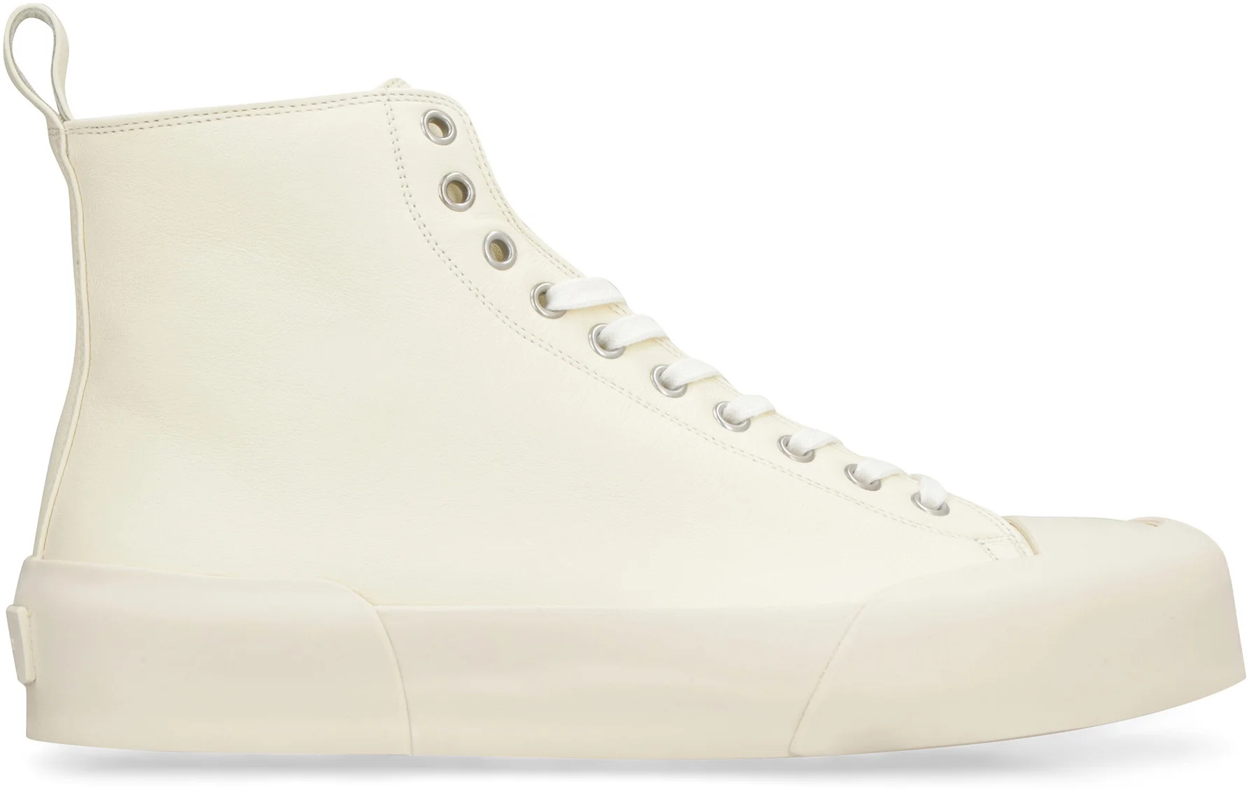 JIL SANDER Monochrome High-top Sneakers - Image 6