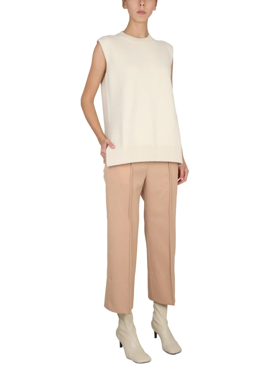 JIL SANDER Ribbed Wool Vest - Image 2