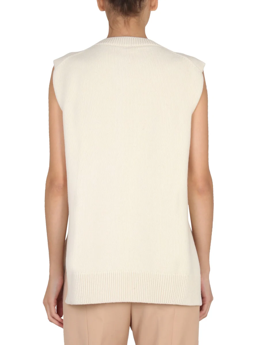 JIL SANDER Ribbed Wool Vest - Image 3