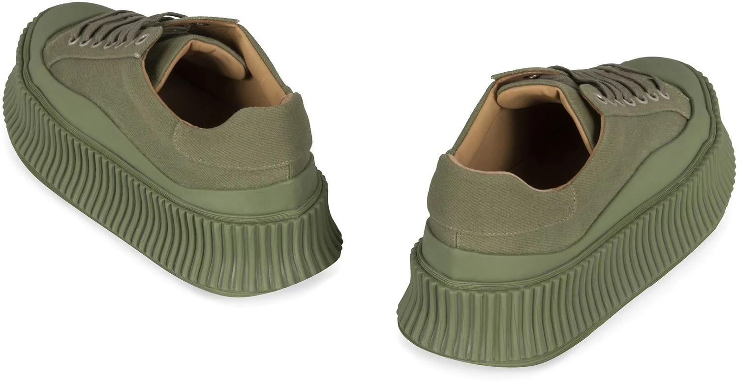 JIL SANDER Round-toe Chunky-sole Sneakers - Image 5