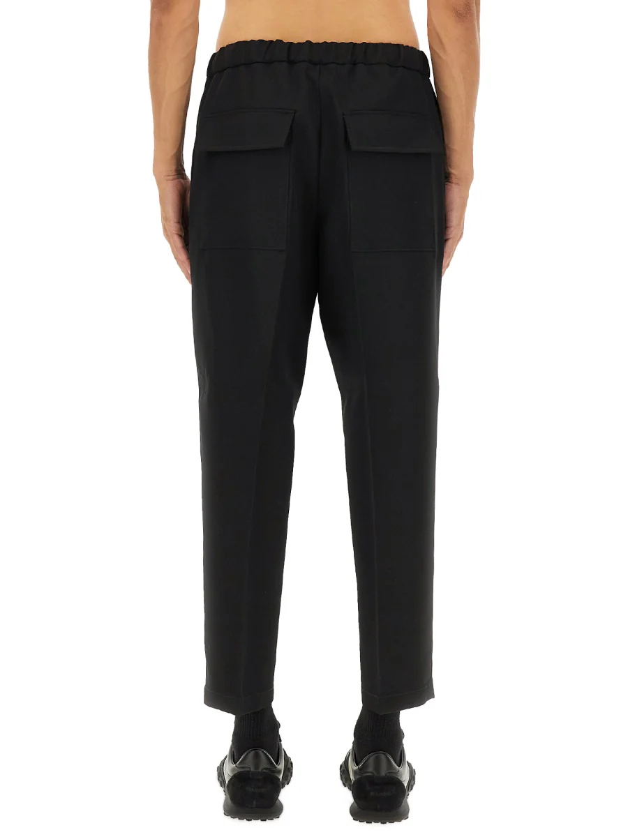 JIL SANDER Tapered Trousers in Wool Gabardine - Image 4
