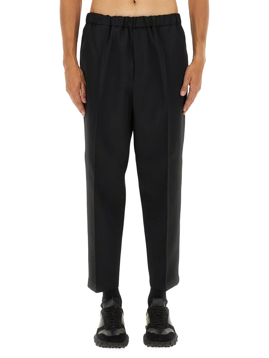 JIL SANDER Tapered Trousers in Wool Gabardine - Image 5