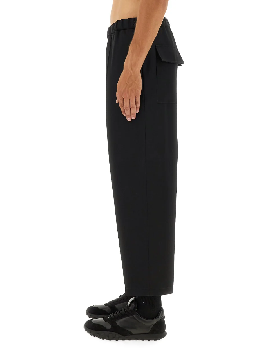 JIL SANDER Tapered Trousers in Wool Gabardine - Image 7