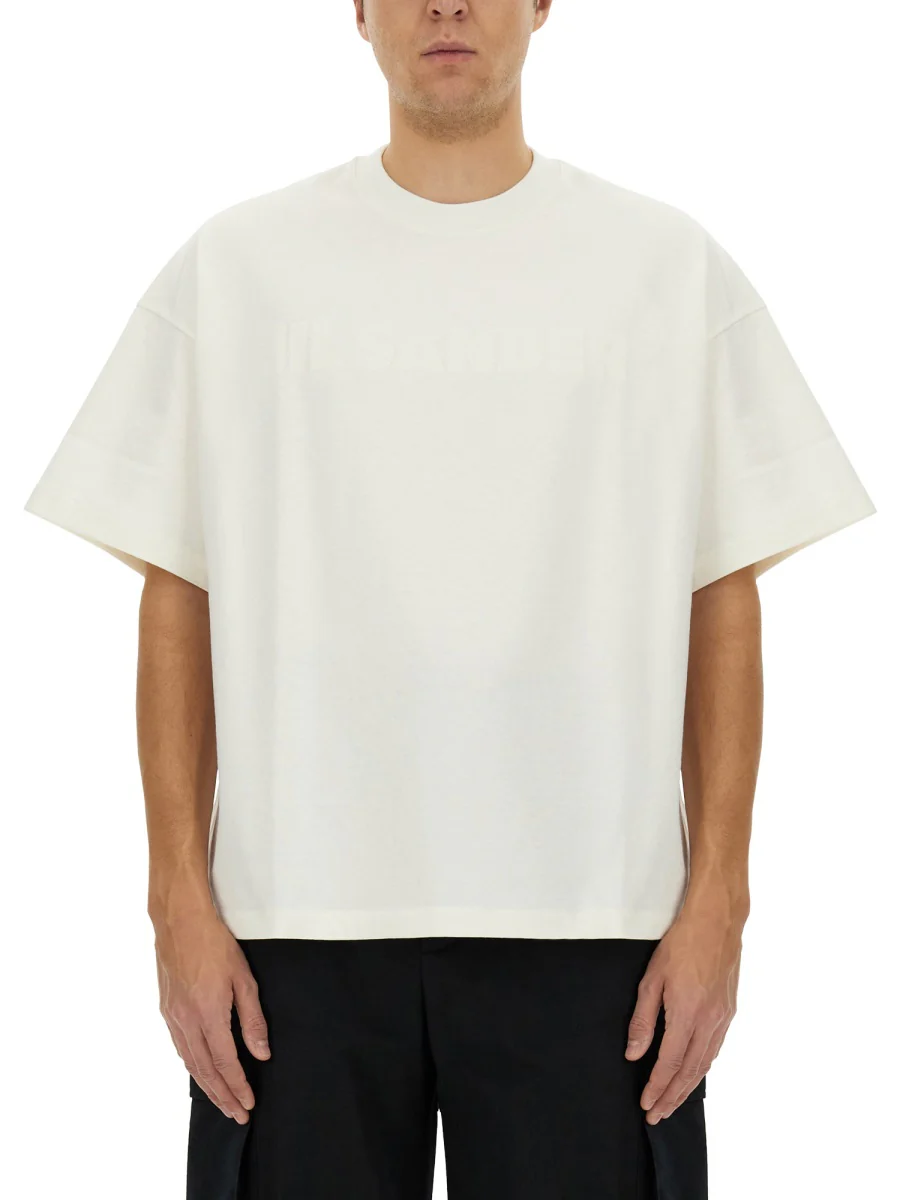 Jil Sander White Cotton T-shirt