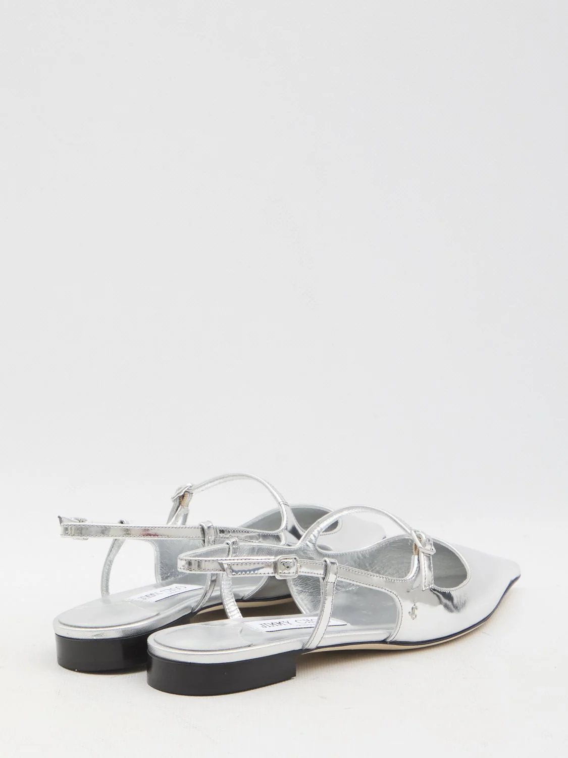 JIMMY CHOO Didi Ballerina Flats in Patent Leather with a Pointed Toe - Image 3