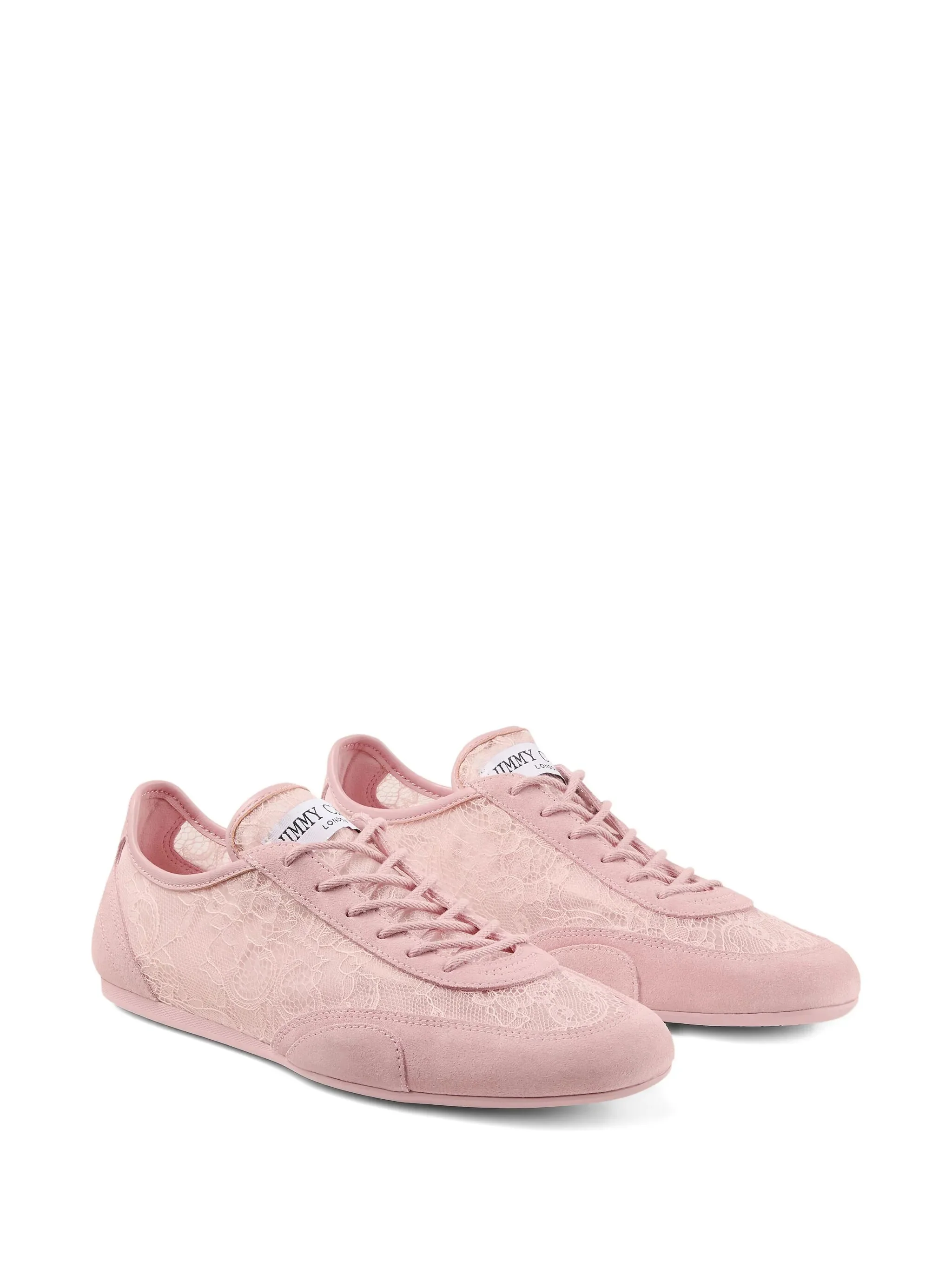 Jimmy Choo Floral Silk-Infused Sneakers with Rubber Sole - Image 2