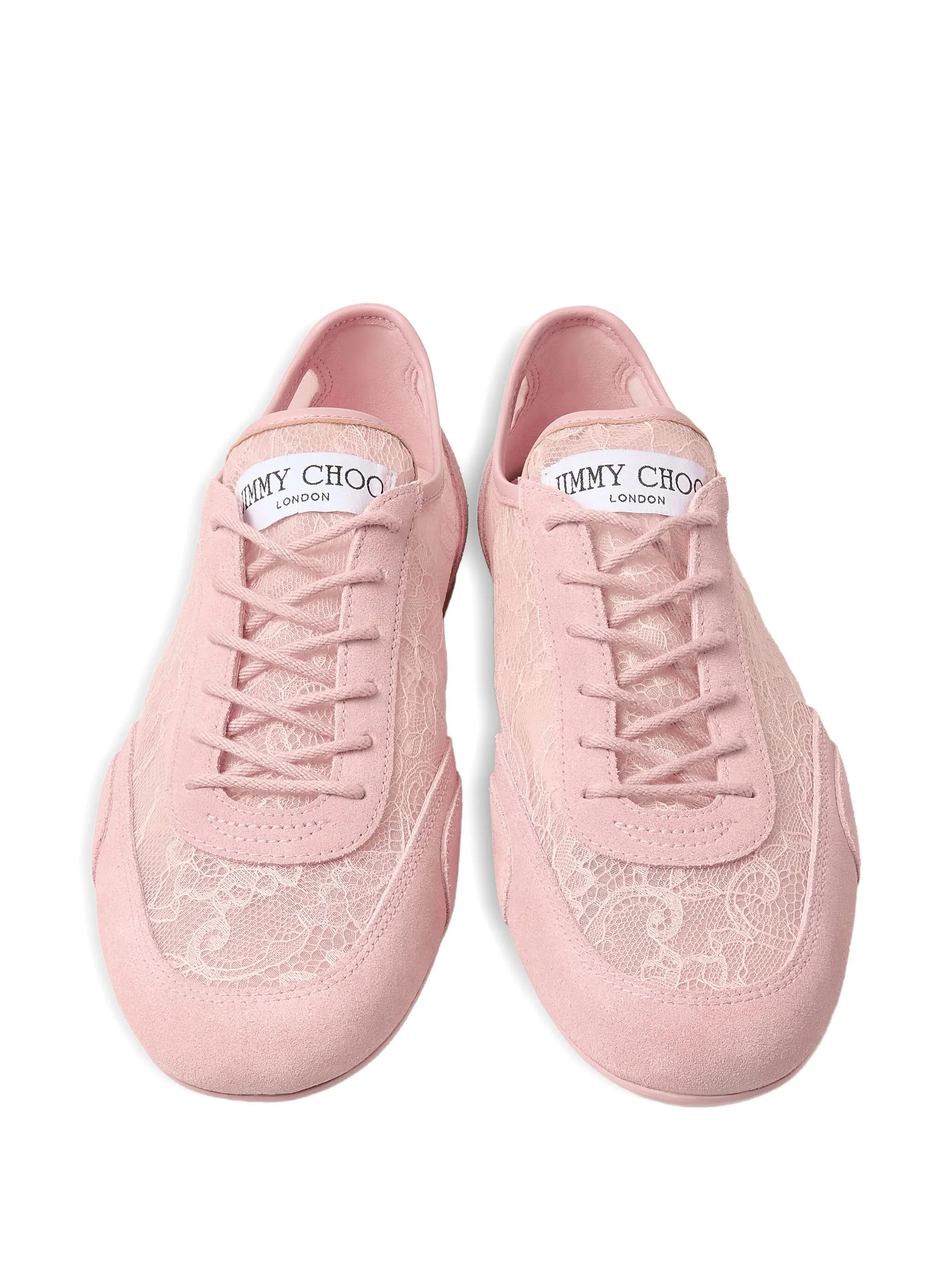 Jimmy Choo Floral Silk-Infused Sneakers with Rubber Sole - Image 3