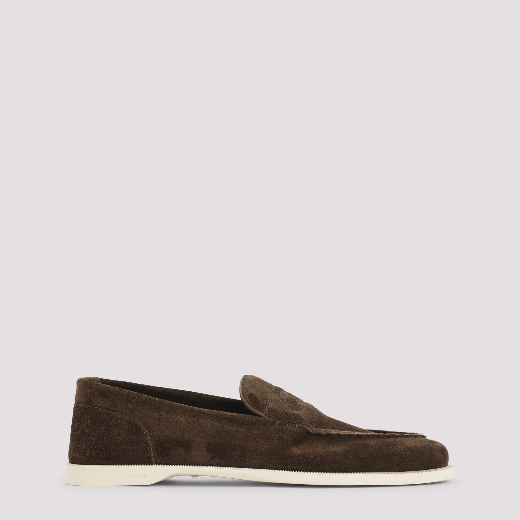 John Lobb Pace Suede Oval Flexi Loafers for Men