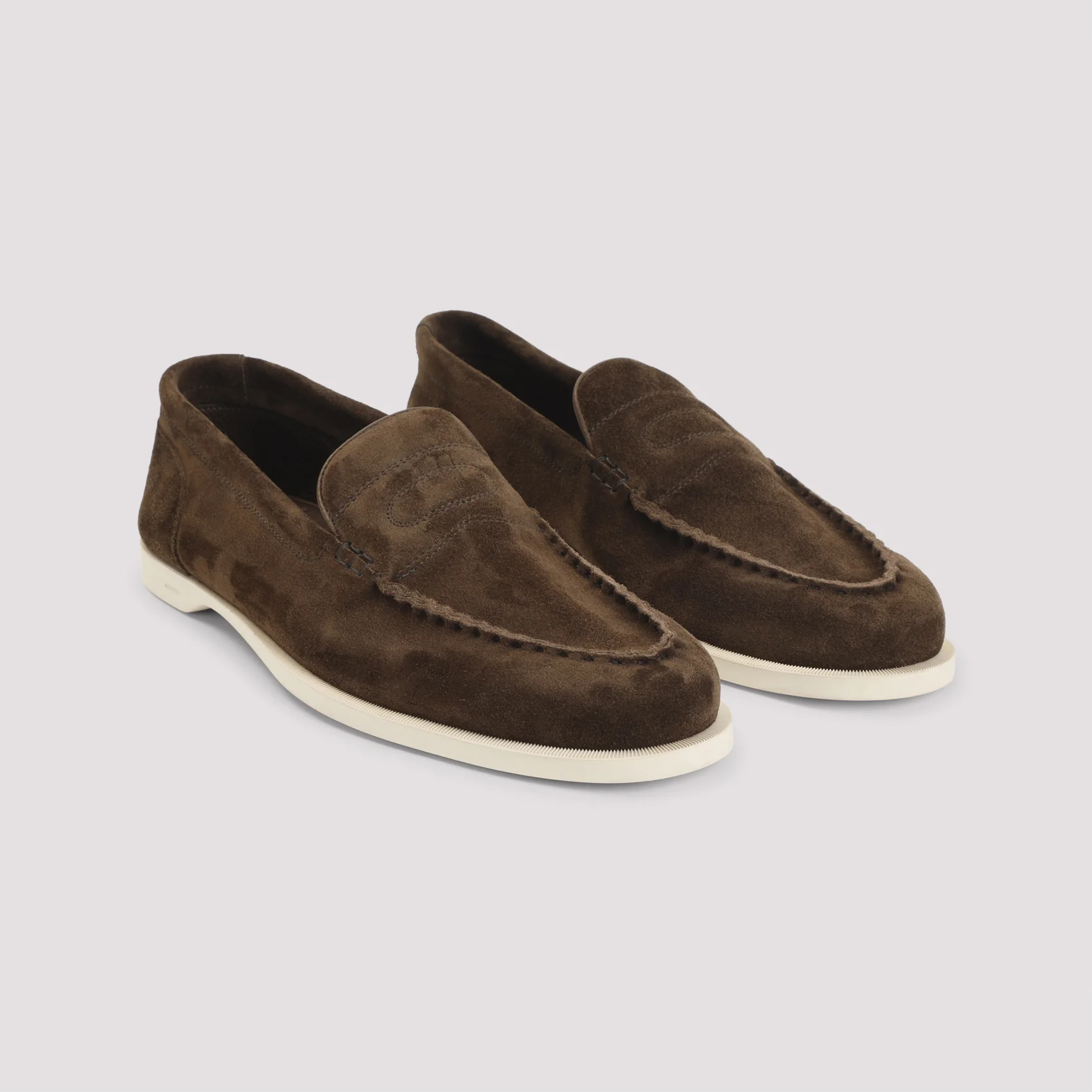 John Lobb Pace Suede Oval Flexi Loafers for Men - Image 5
