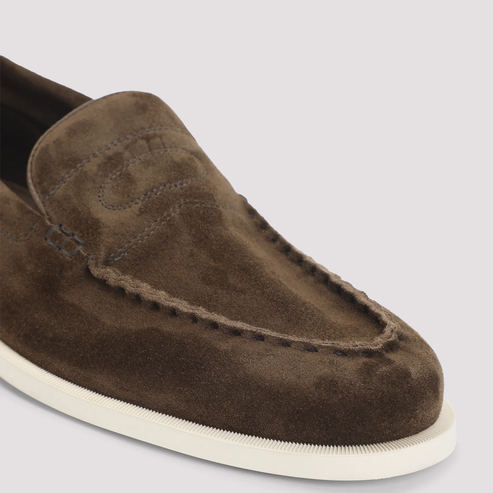 John Lobb Pace Suede Oval Flexi Loafers for Men - Image 6