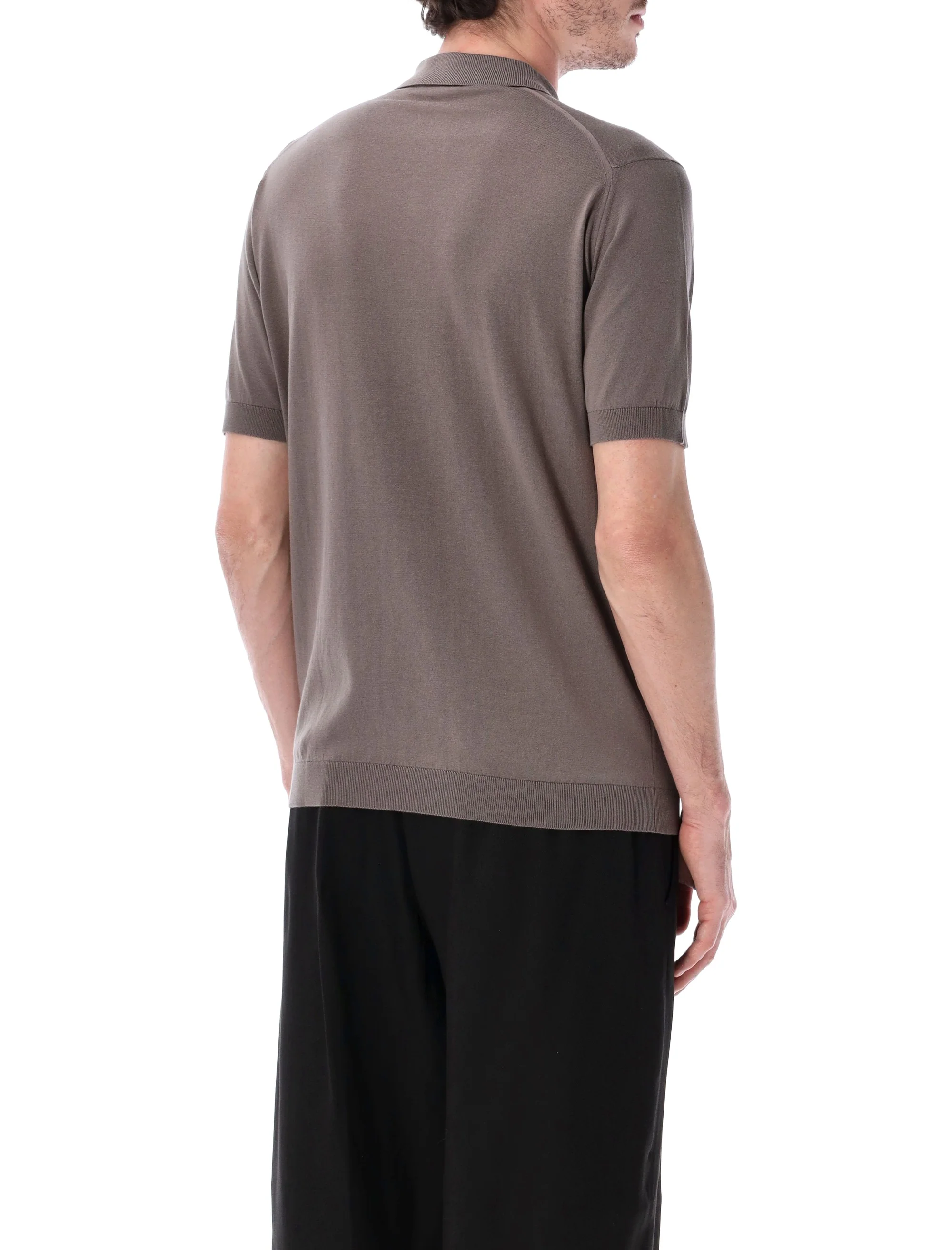 John Smedley Timeless Cotton Polo Shirt - Size L - Image 2