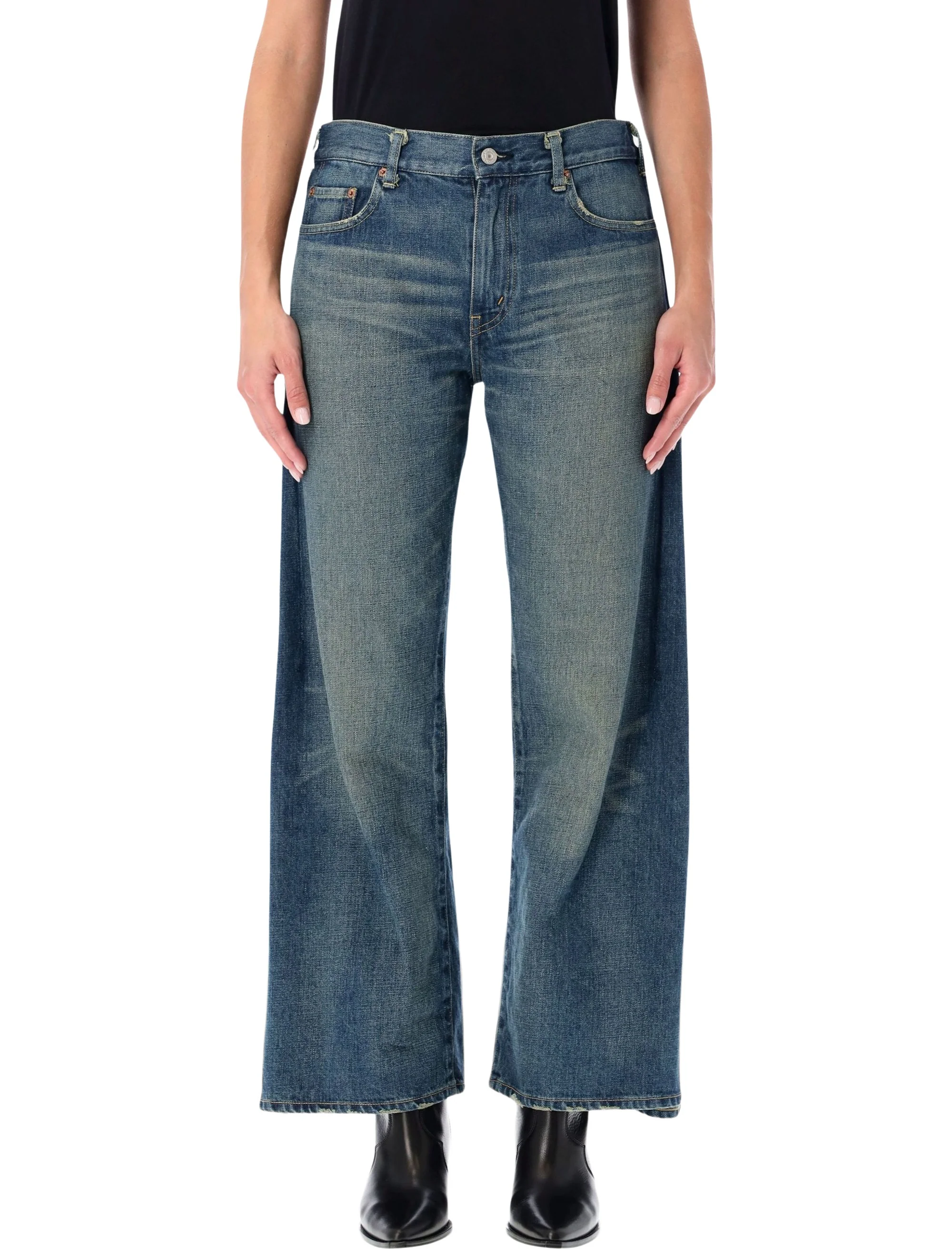 Junya Watanabe Levi S Cotton Denim Wide-leg Jeans