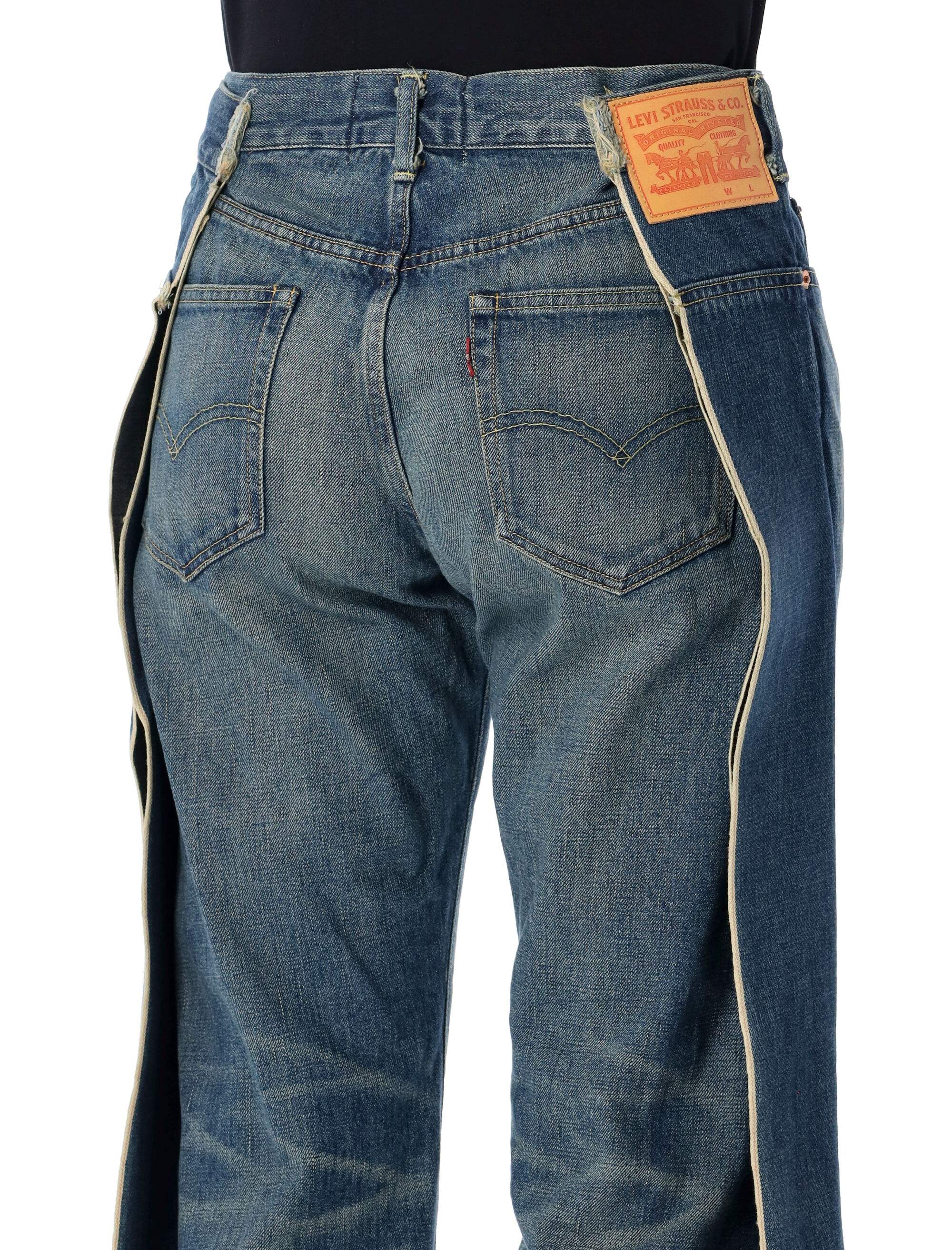 Junya Watanabe Levi S Cotton Denim Wide-leg Jeans - Image 3
