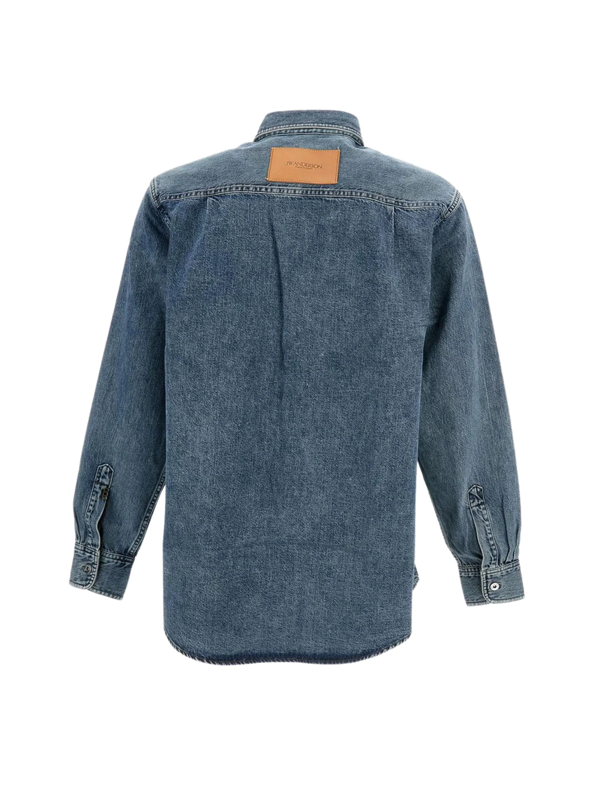 Jw Anderson Denim Shirt for Men - P26 Collection - Image 2