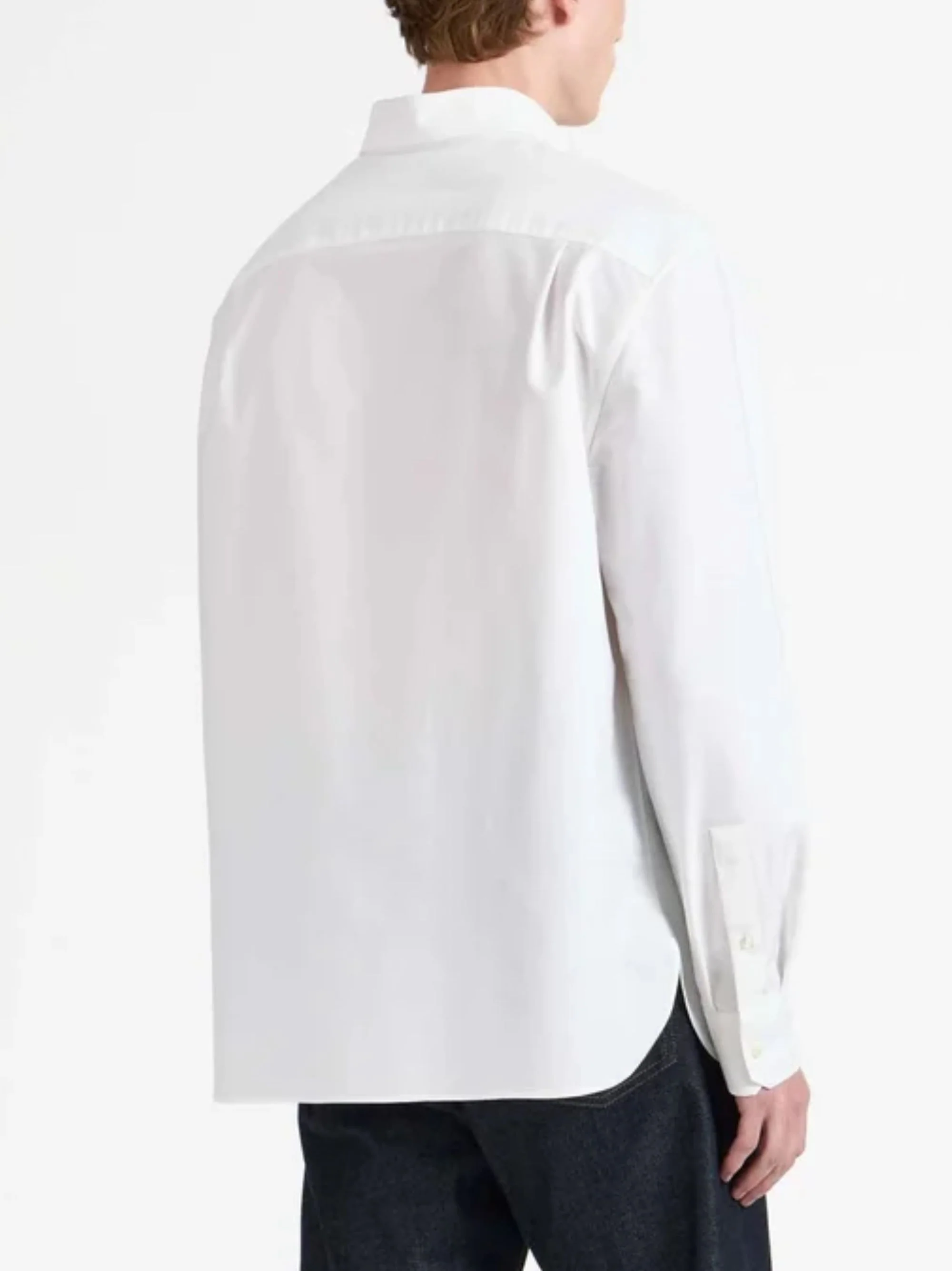 Jw Anderson Embroidery Detail Cotton Button-Up Shirt - Image 3