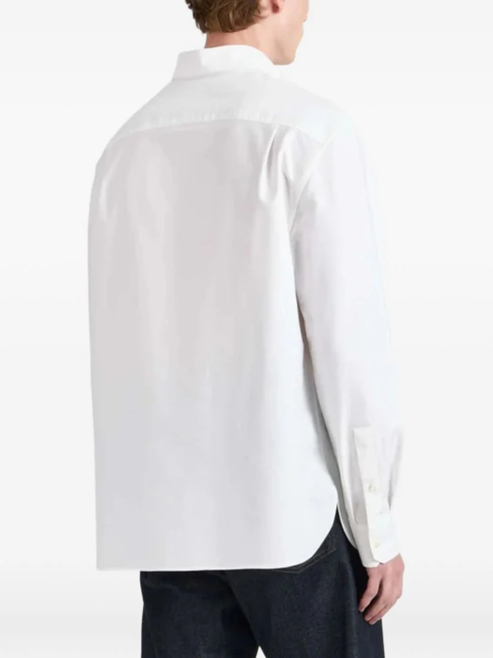 Jw Anderson Embroidery Detail Cotton Button-Up Shirt - Image 5
