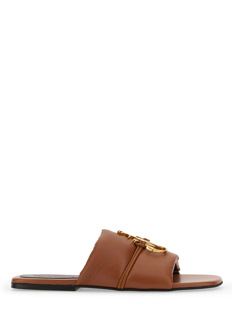 Jw Anderson Slide Sandal with Logo - Women’s Comfortable 1 cm Heel