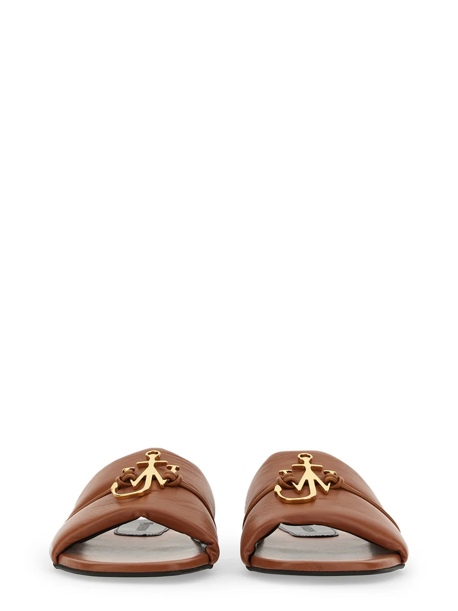 Jw Anderson Slide Sandal with Logo - Women’s Comfortable 1 cm Heel - Image 4