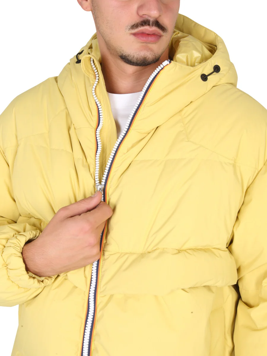 K-way High Neck Hooded Mini Sports Jacket for Men - Image 4
