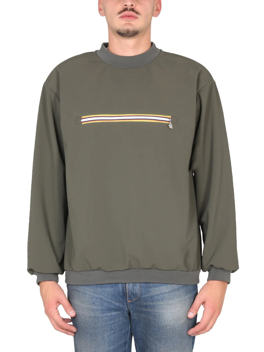K-WAY R&D Front Zip-pocket Sweatshirt