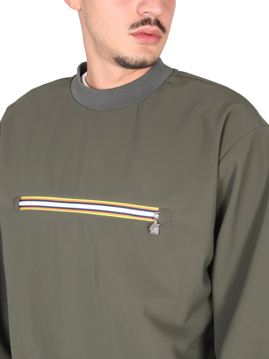 K-WAY R&D Front Zip-pocket Sweatshirt - Image 4