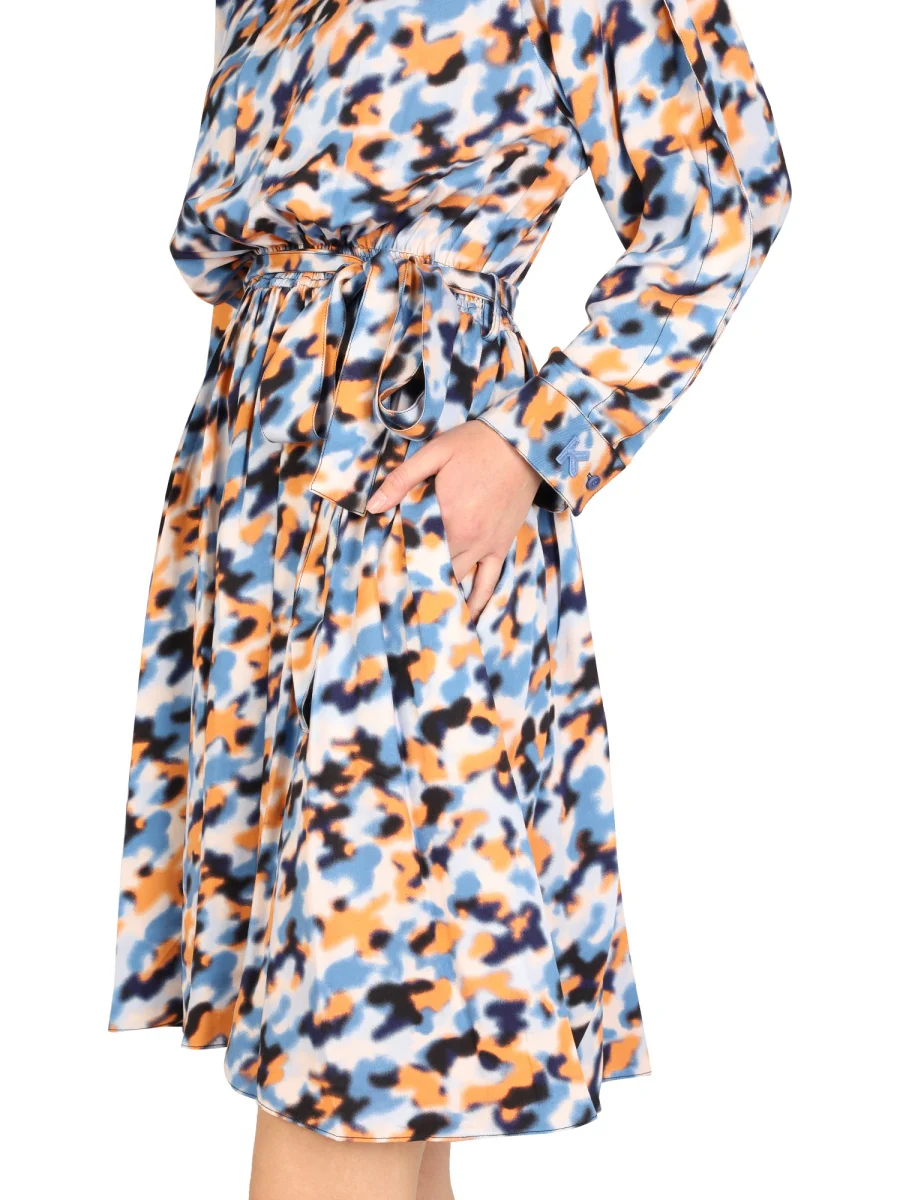 KENZO Blurred Flowers Dress - Image 3