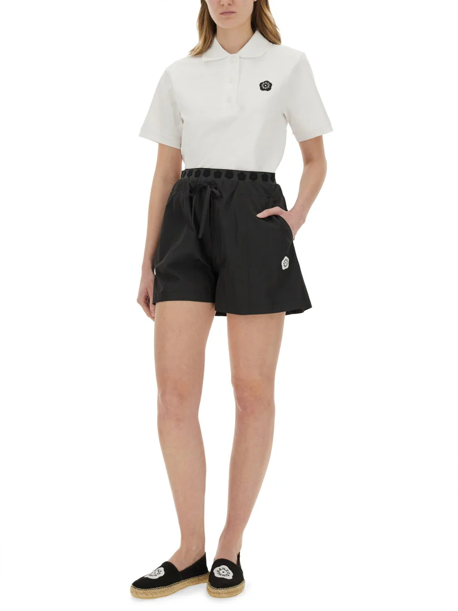 KENZO 'Boke Flower 2.0' Embroidered Polo in Cotton - Image 2