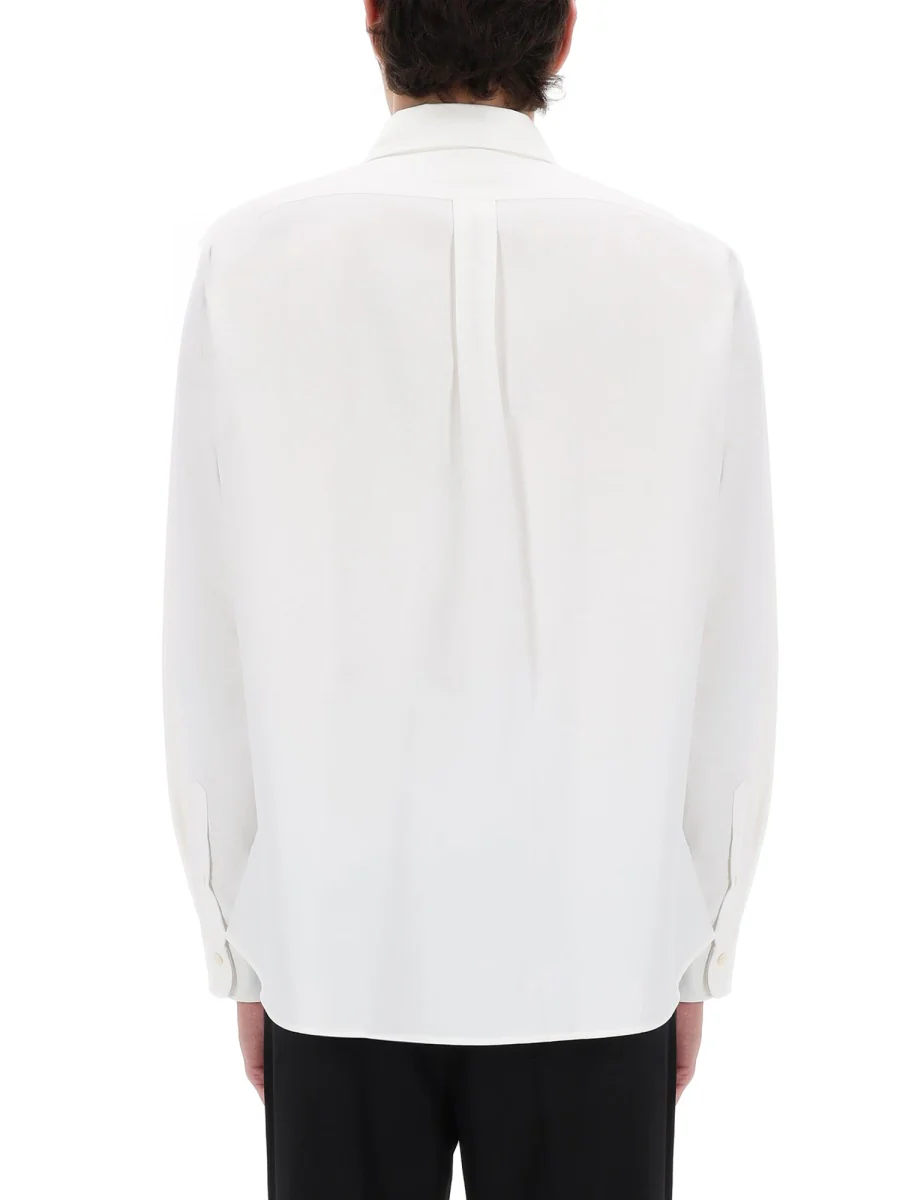 KENZO 'Boke Flower' Embroidered Casual Shirt in Cotton Oxford - Image 4