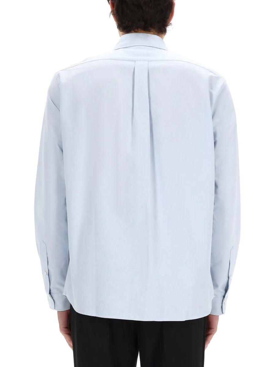 KENZO 'Boke Flower' Embroidered Casual Shirt in Cotton Oxford - Image 4
