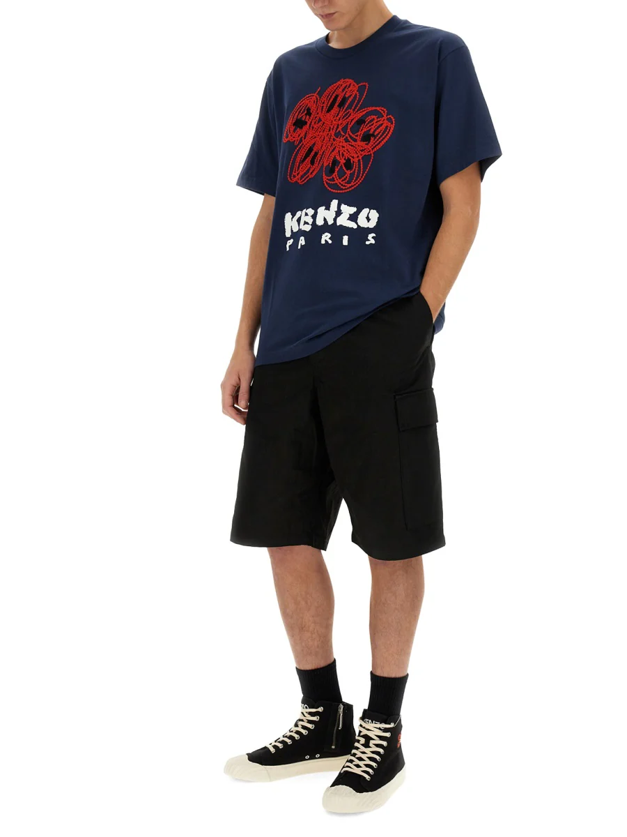 Kenzo Cargo Workwear Shorts - Image 2