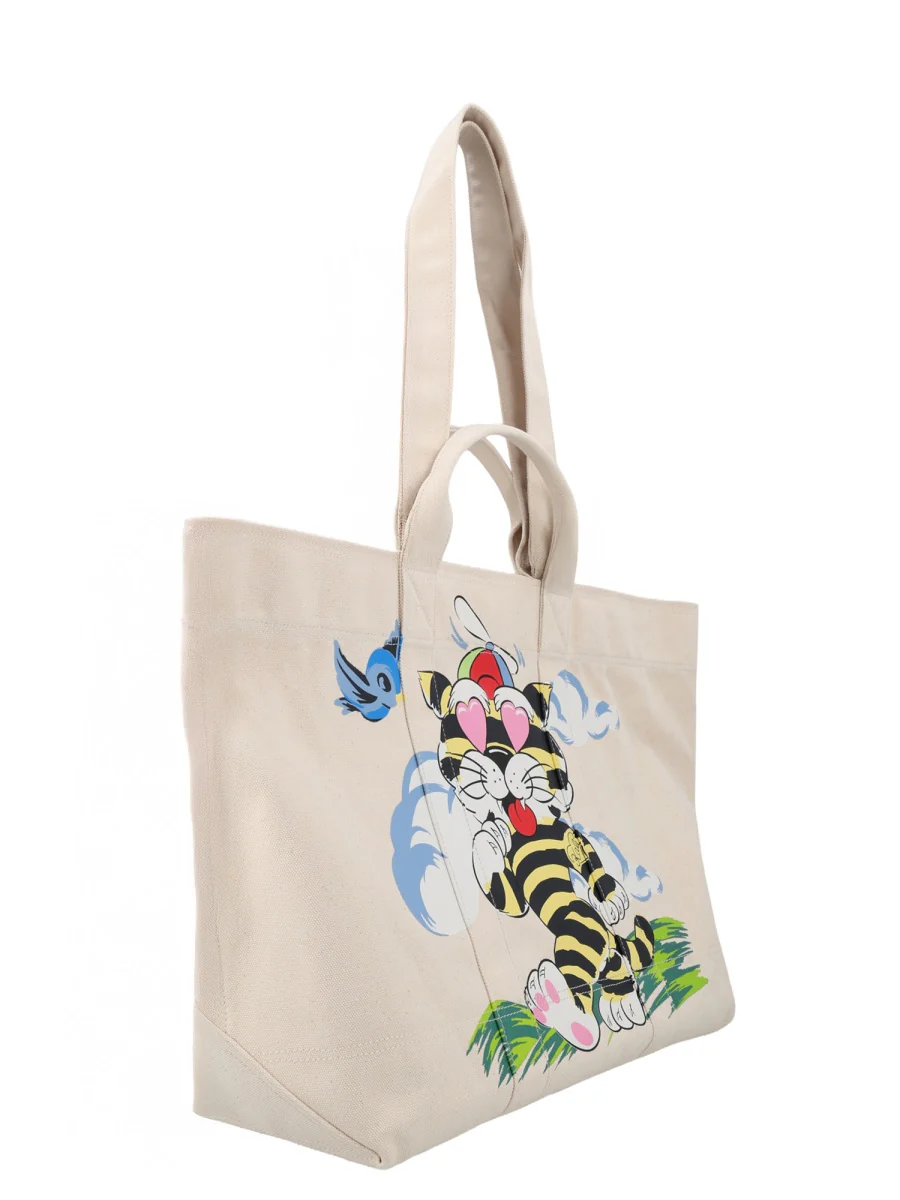 KENZO 'Cartoon' Large Tote Bag in Canvas - Image 3