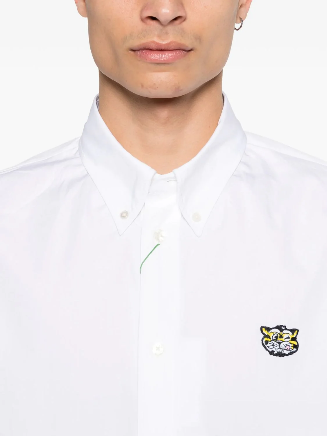 Kenzo Classic White Short-Sleeve Shirt - Image 3