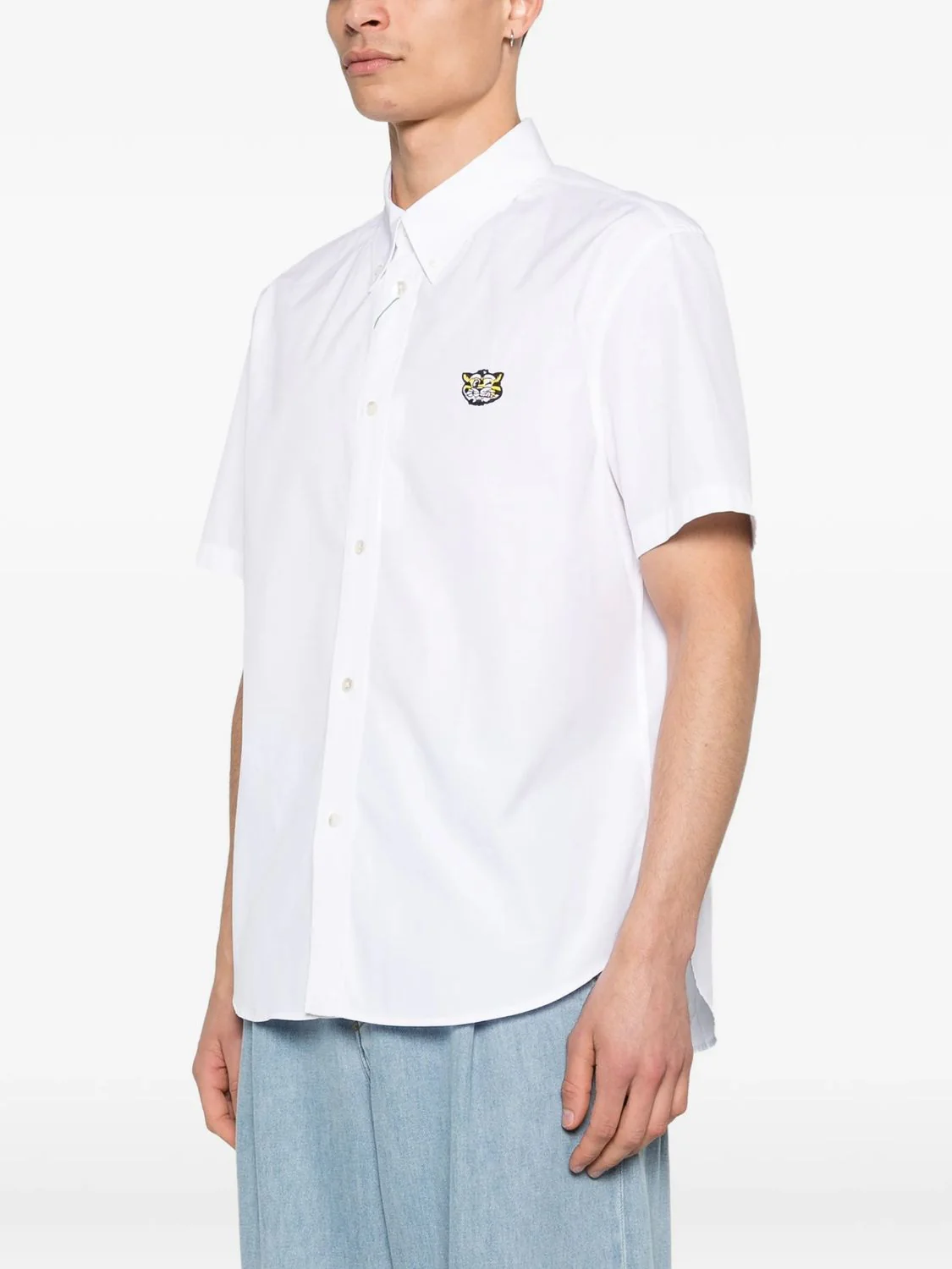 Kenzo Classic White Short-Sleeve Shirt - Image 4