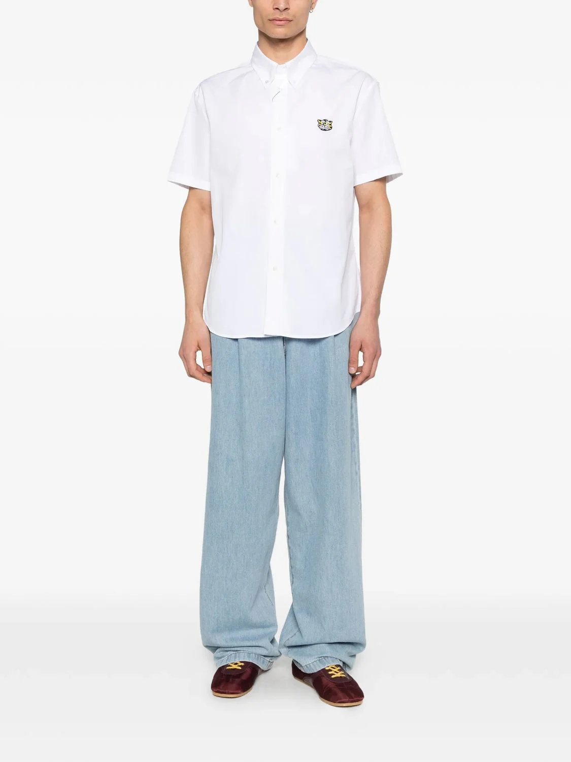 Kenzo Classic White Short-Sleeve Shirt - Image 5