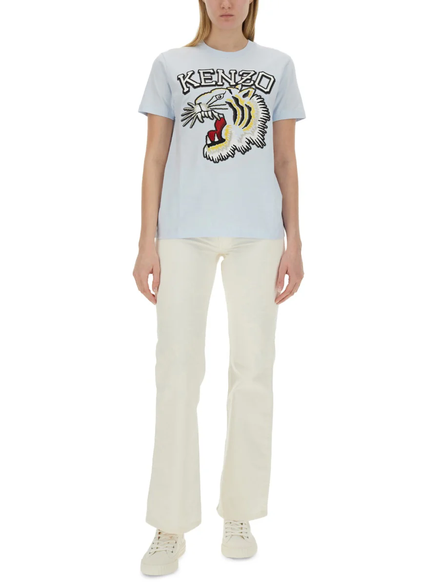 Kenzo Embroidered-logo Cotton T-shirt - Image 2