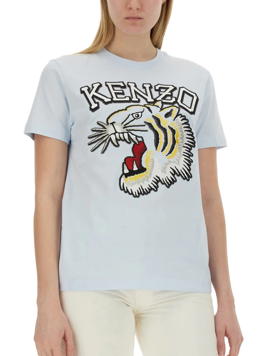 Kenzo Embroidered-logo Cotton T-shirt - Image 4