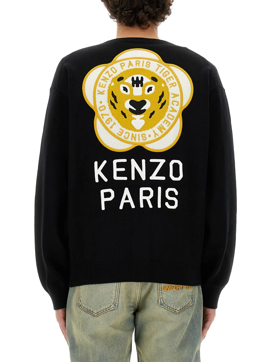 KENZO Embroidered Tiger Academy Cardigan - Regular Fit - Image 3