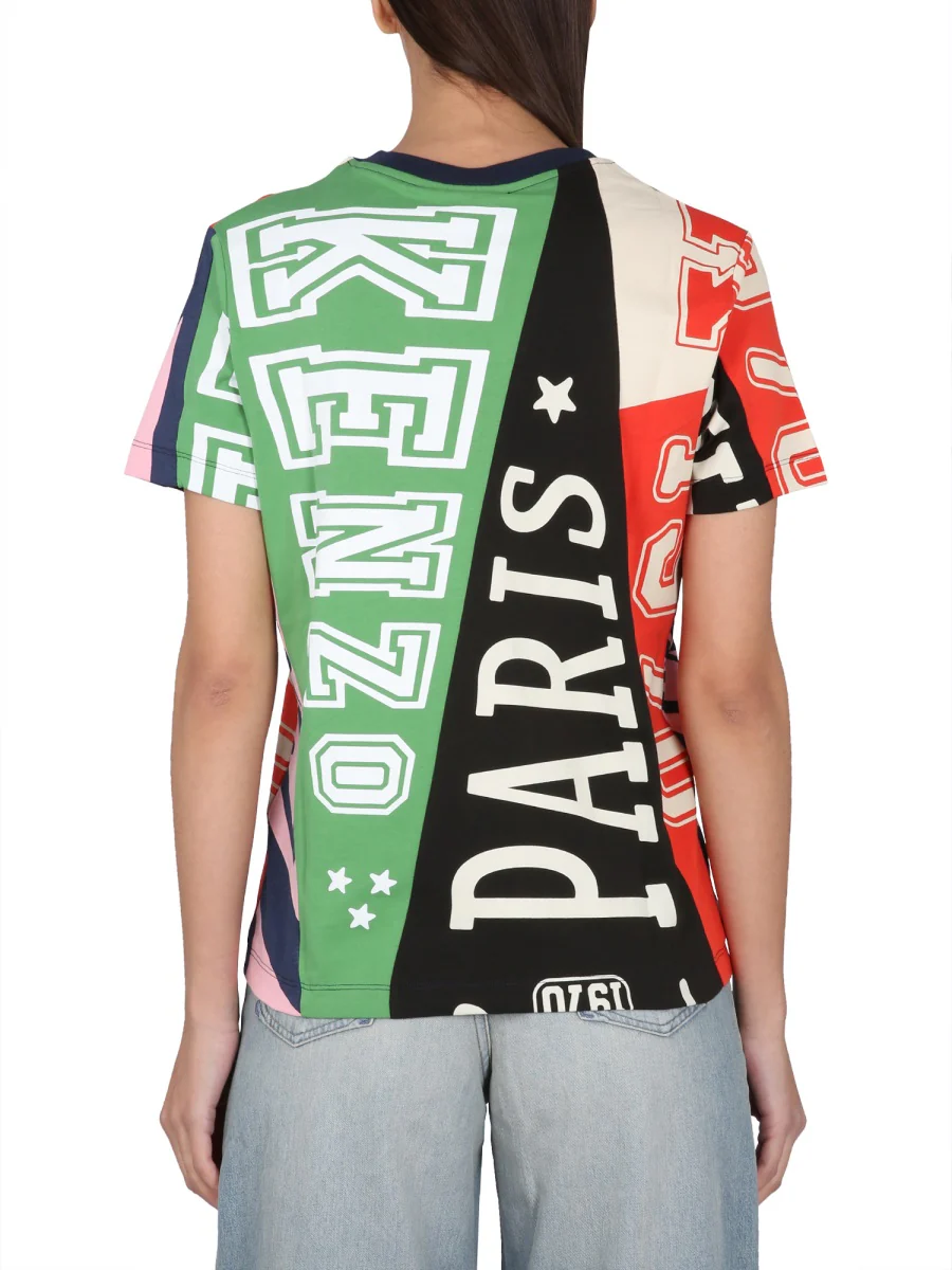 KENZO Flag Logo-print Cotton T-shirt - Image 3