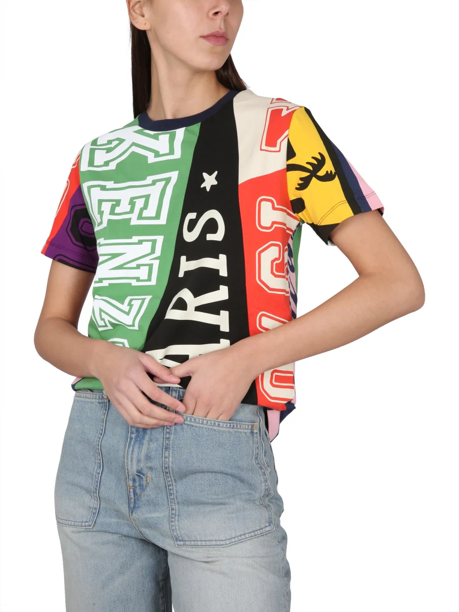 KENZO Flag Logo-print Cotton T-shirt - Image 4