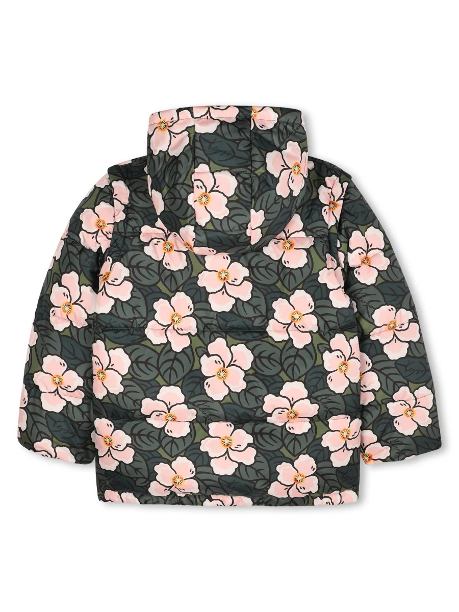 KENZO Kids Floral-print Puffer Jacket - Image 3