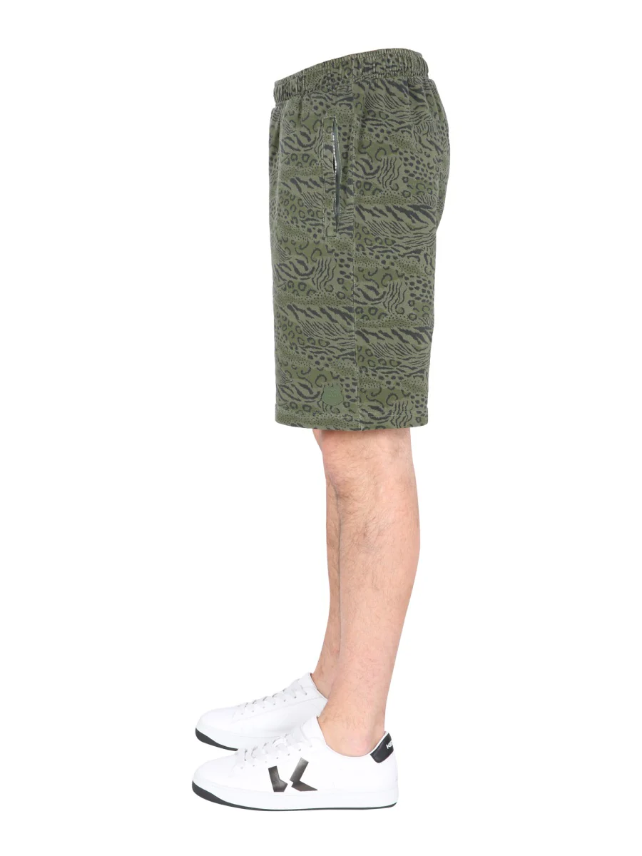 KENZO Men Bermuda with Animal Print - Image 3
