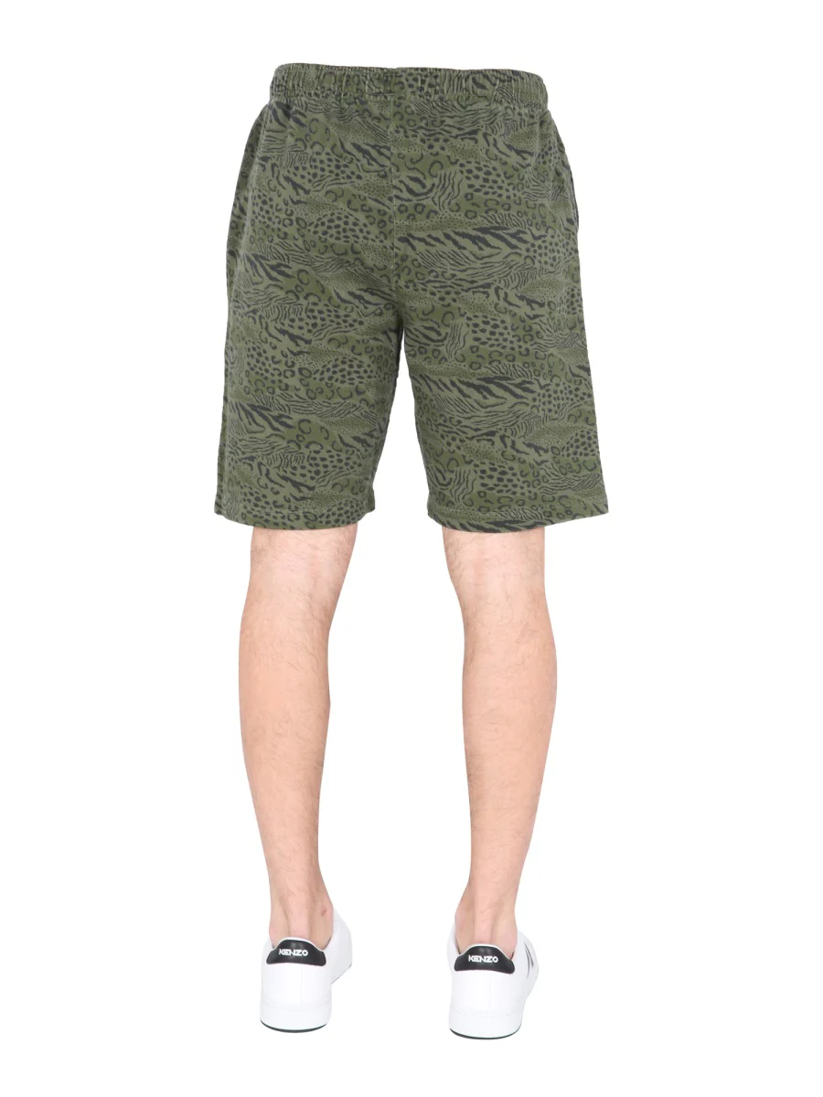 KENZO Men Bermuda with Animal Print - Image 4