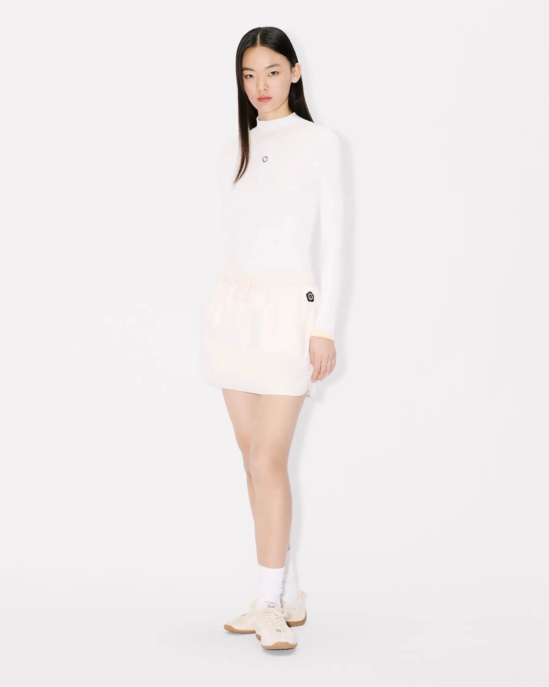 Kenzo Mini Waist-Tie Skirt with Pockets - Image 2